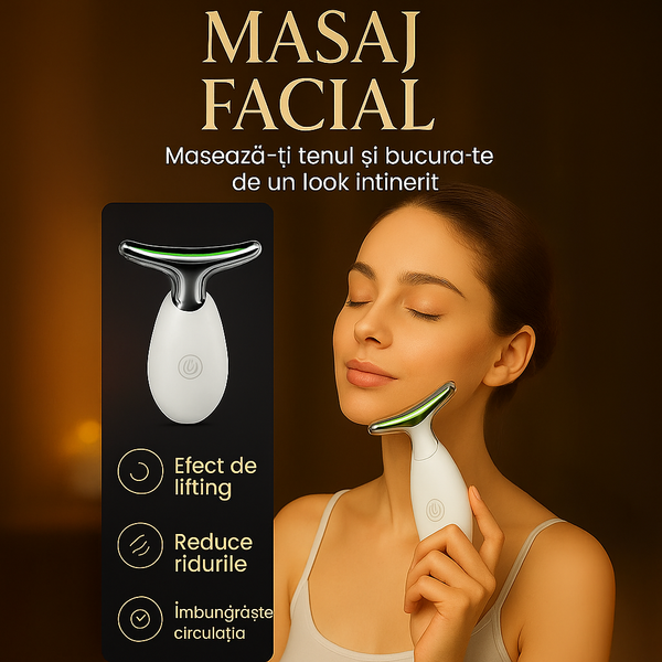 Aparat de masaj facial de înaltă calitate™ pentru fermitate, 3 în 1 + livrare gratuită